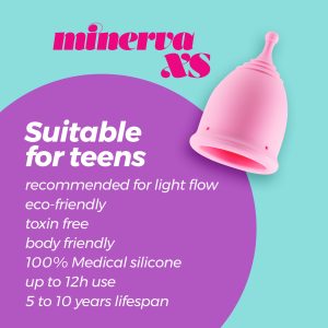 COPO MENSTRUAL MINERVA XS COM BOLSA E LIMPADOR DE BRINQUEDOS 150 ML CRUSHIOUS - Image 11