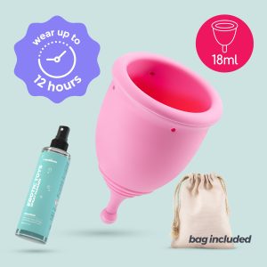 COPO MENSTRUAL MINERVA XS COM BOLSA E LIMPADOR DE BRINQUEDOS 150 ML CRUSHIOUS - Image 14