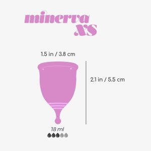 COPO MENSTRUAL MINERVA XS COM BOLSA E LIMPADOR DE BRINQUEDOS 150 ML CRUSHIOUS - Image 13