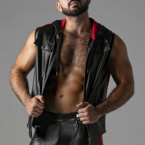 COLETE MASSIVE RUDE HOODY VERMELHO LOCKER GEAR - Image 1