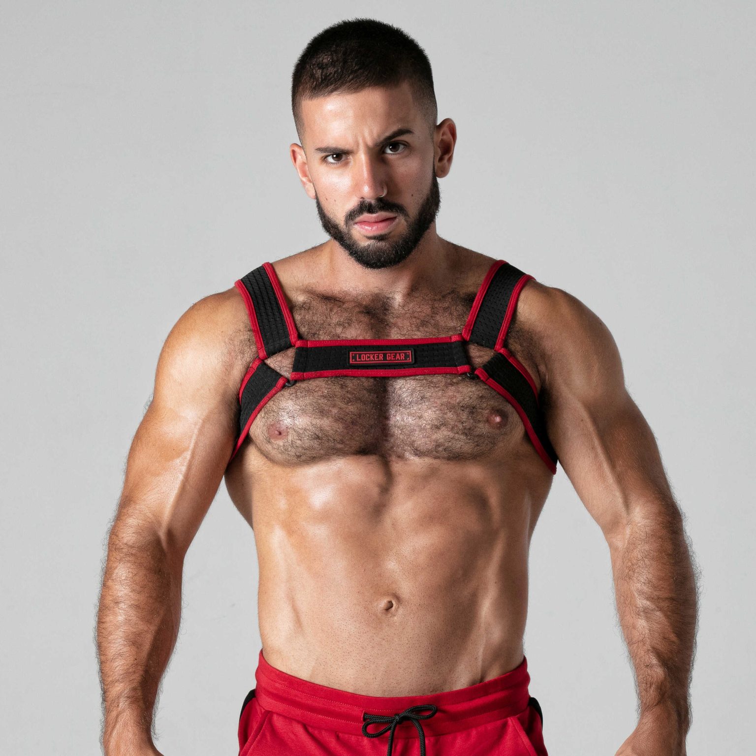 Flame Love Shop 10 ARNÊS CORPORAL LOOK AT LOCKER GEAR VERMELHO