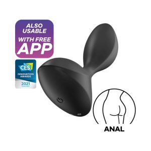 PLUG ANAL SWEET SEAL PRETO SATISFYER 6 PLUG ANAL SWEET SEAL PRETO SATISFYER - Image 1