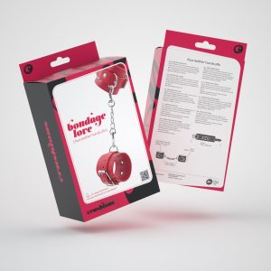 ALGEMAS DE COURO BONDAGE LOVE CRUSHIOUS VERMELHAS - Image 6