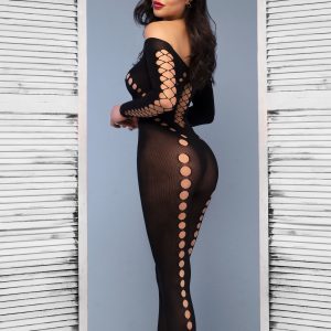 CATSUIT CR-4646 PRETO CHILIROSE - Image 1