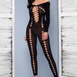 CATSUIT CR-4646 PRETO CHILIROSE