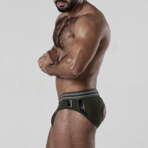 CUECA BACKROOM BOTTOMLESS LOCKER GEAR CAQUI - Image 3