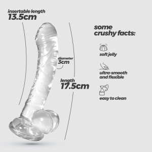 HUDINI DILDO ANAL JELLY TRANSPARENTE CRUSHIOUS - Image 8