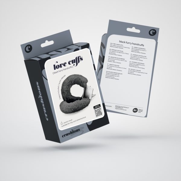 ALGEMAS DE PELUCHE LOVE CUFFS CRUSHIOUS PRETAS 4 ALGEMAS DE PELUCHE LOVE CUFFS CRUSHIOUS PRETAS