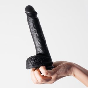 DILDO DE SILICONE LÍQUIDO INVIKTUS 8 CRUSHIOUS PRETO - Image 6