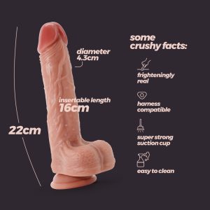 DILDO DE SILICONE LÍQUIDO INVIKTUS 8,5 CRUSHIOUS PELE - Image 8