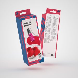 ME LO COMO CONJUNTO DE ALGEMAS DE VELCRO + VENDA ACETINADA E LUBRIFICANTE BEIJÁVEL DE MORANGO CRUSHIOUS - Image 7