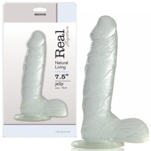 DILDO REAL RAPTURE EARTH FLAVOUR 7.5'' TRANSPARENTE - Image 2