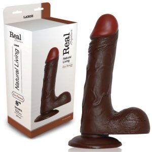 DILDO REALÍSTICO REAL RAPTURE FIRE PASSION 8'' NEGRO - Image 1