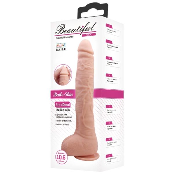 DILDO REALÍSTICO FLEXÍVEL BAILE | 28 CM