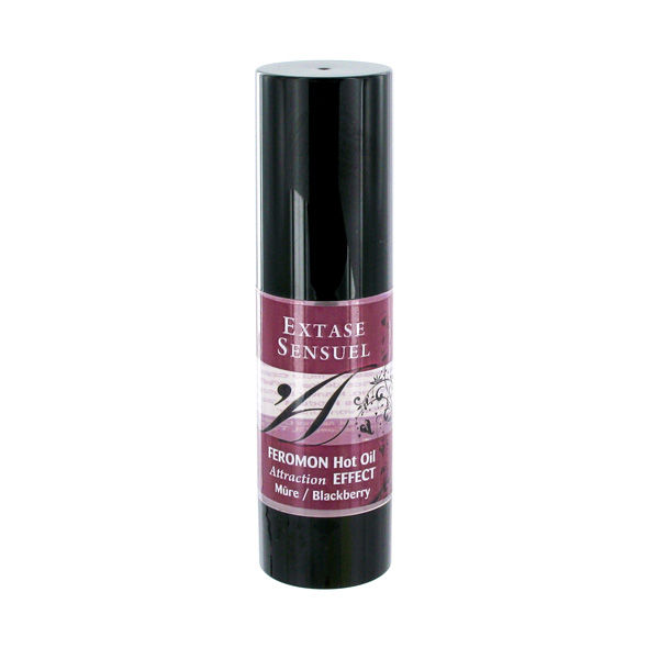 EXTASE SENSUAL - ACEITE MASAJE EFECTO CALOR CON FEROMONAS MORA 30 ML