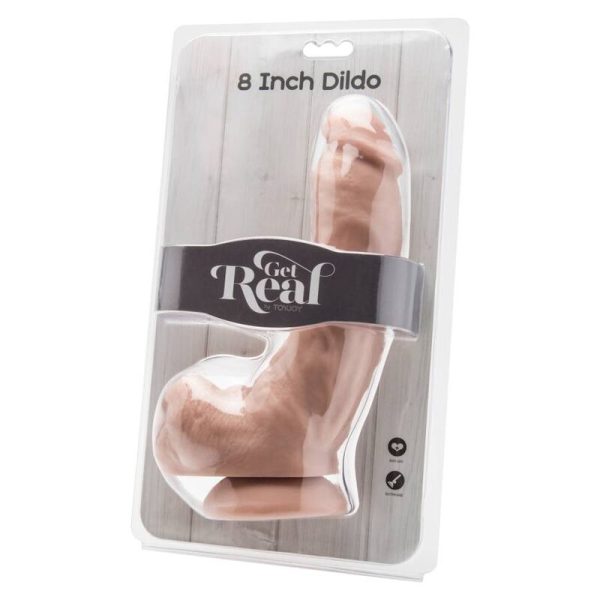 DILDO REALÍSTICO COM TESTÍCULOS GET REAL | 20.5 CM