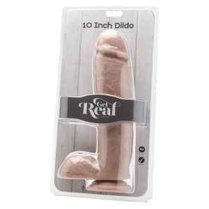 DILDO REALÍSTICO COM TESTÍCULOS GET REAL | 25.5 CM - Image 2