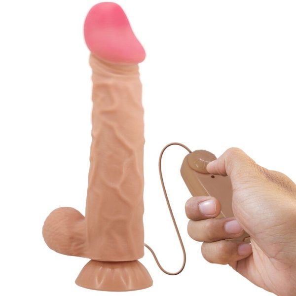 VIBRADOR REALÍSTICO SLIDING SKIN (COM COMANDO E VENTOSA) | 24 CM