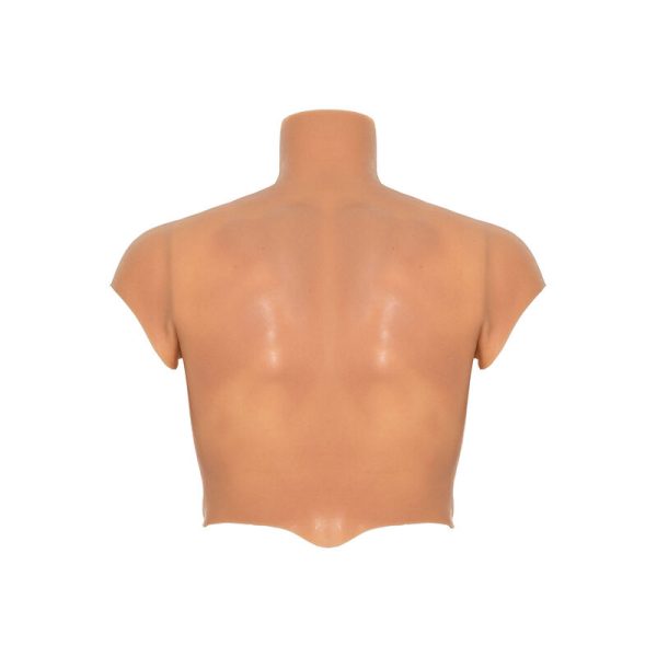 T-SHIRT DE SILICONE DE TORSO MASCULINO COM ABODMINAIS