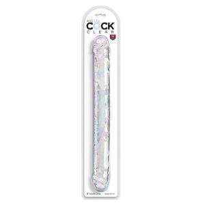 DILDO DUPLO DOUBLE TROUBLE (TRANSPARENTE) | 46 CM - Image 4