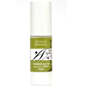 EXTASE SENSUAL - ACEITE MASAJE EFECTO CALOR CON FEROMONAS MOJITO 30 ML - Image 2