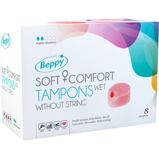 8 UNIDADES DE TAMPÕES LUBRIFICADOS BEPPY