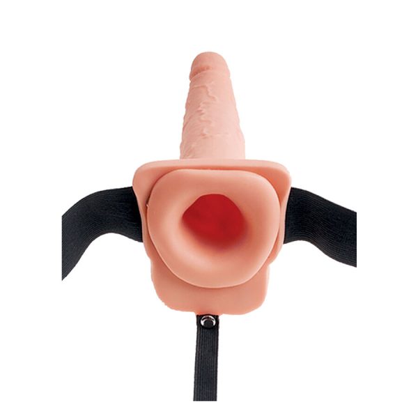 STRAP-ON COM DILDO EJACULADOR FETISH | 22,9 CM