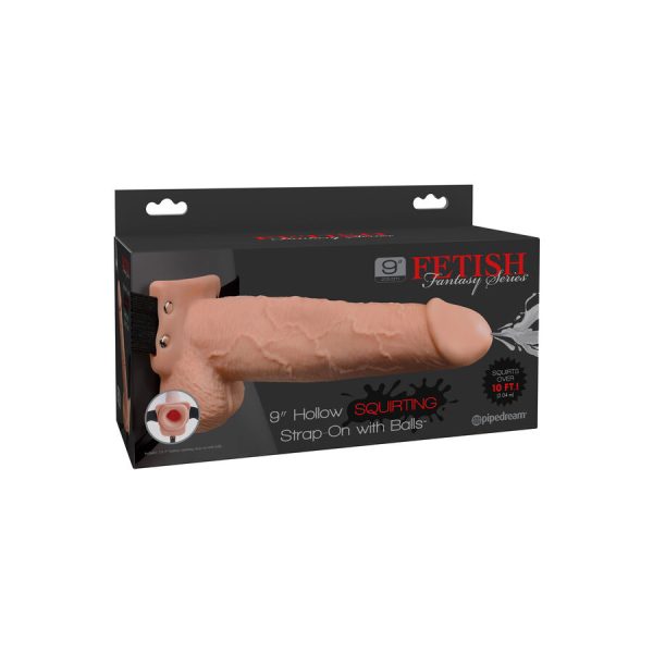 STRAP-ON COM DILDO EJACULADOR FETISH | 22,9 CM