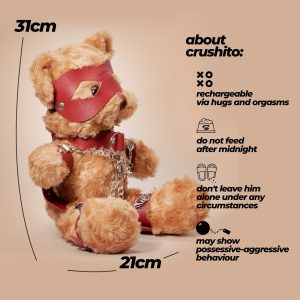 URSO DE PELÚCIA BONDAGE CRUSHITO VERMELHO 31CM CRUSHIOUS - Image 7