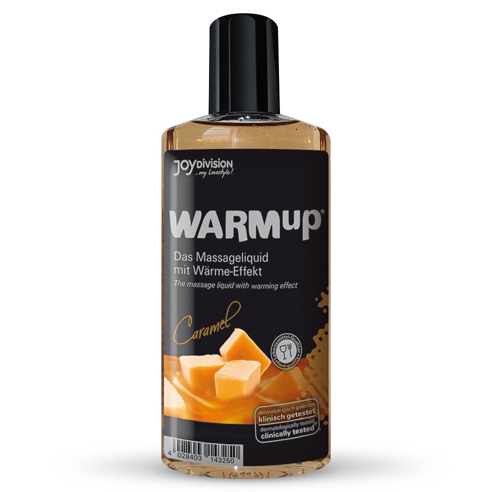 ÓLEO DE MASSAGEM WARMUP DE CARAMELO