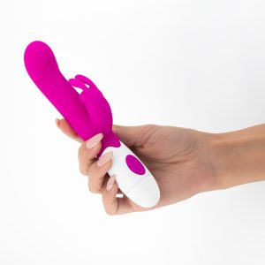 VIBRADOR COM ESTIMULADOR DE CLITÓRIS JIGGLIE E LUBRIFICANTE À BASE DE ÁGUA INCLUÍDO CRUSHIOUS - Image 5