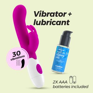 VIBRADOR COM ESTIMULADOR DE CLITÓRIS JIGGLIE E LUBRIFICANTE À BASE DE ÁGUA INCLUÍDO CRUSHIOUS - Image 12