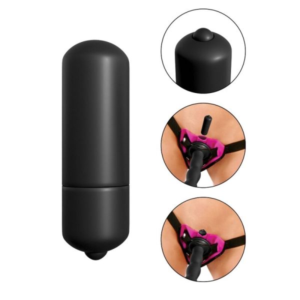 STRAP-ON COM DILDO VIBRATÓRIO FETISH (LILÁS)