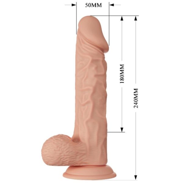DILDO REALÍSTICO BURAQ (COM VIBRAÇÃO) | 24 CM