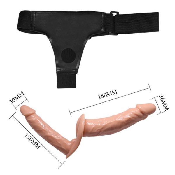 STRAP-ON COM DILDO DUPLO BAILE ULTRA PASSIONATE 2