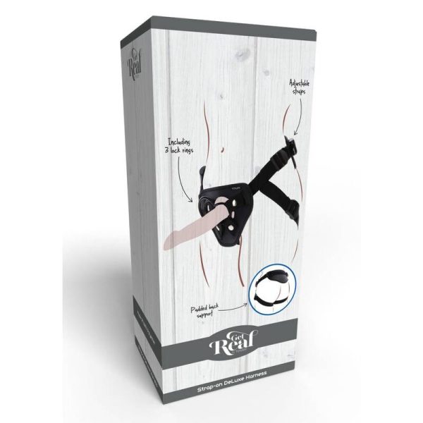 STRAP-ON ARNÊS GET REAL DELUXE (PRETO)