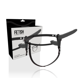 STRAP-ON DUPLA PENETRAÇÃO FETISH (PRETO) | 15 CM 6 STRAP-ON DUPLA PENETRAÇÃO FETISH (PRETO) | 15 CM - Image 2