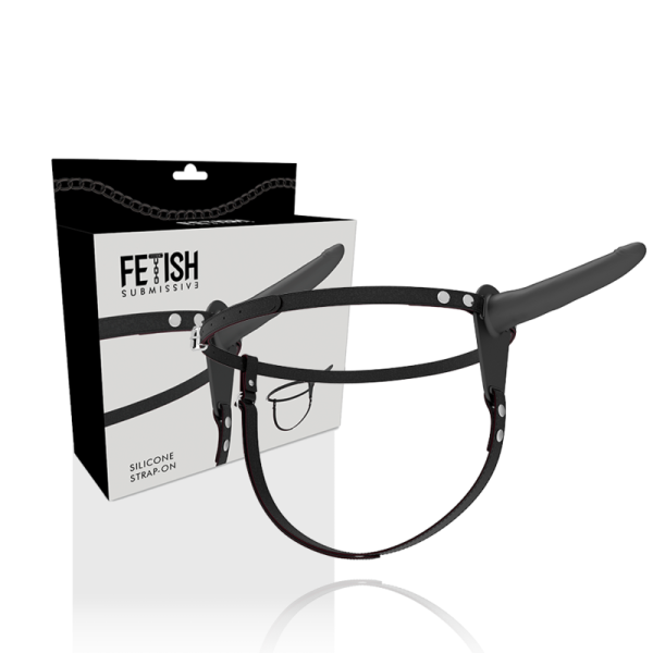 STRAP-ON FETISH SUBMISSIVE (PRETO) | 15 CM 1 STRAP-ON FETISH SUBMISSIVE (PRETO) | 15 CM