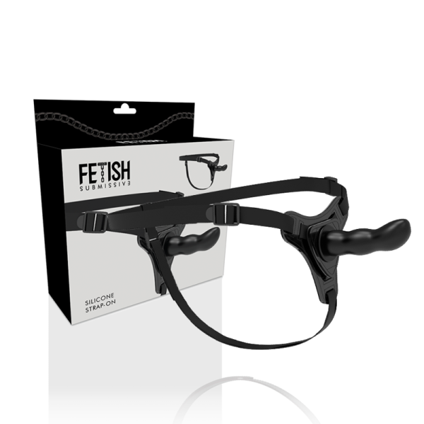 STRAP-ON PONTO G FETISH (PRETO) | 12.5 CM
