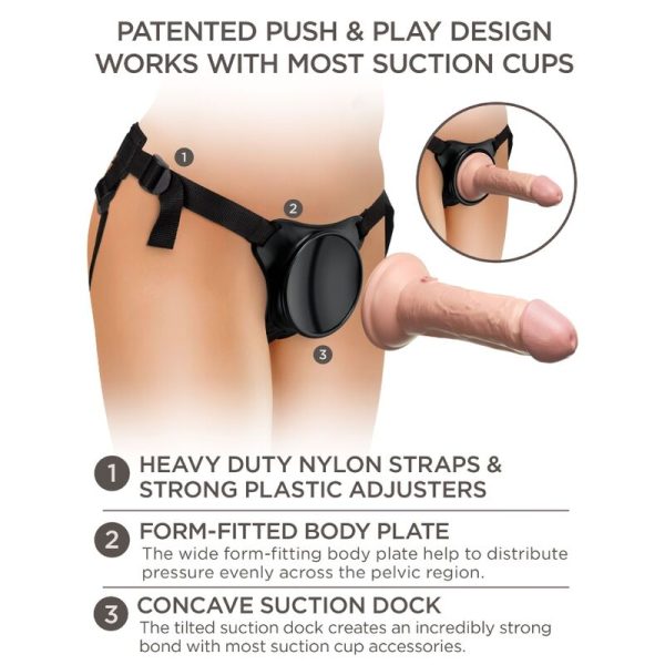 STRAP-ON AJUSTÁVEL PARA PRINCIPIANTES COM DILDO DE 15.2 CM