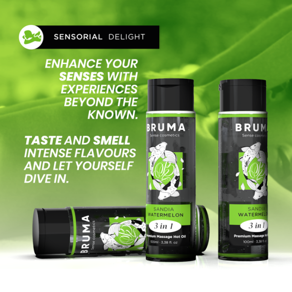 ÓLEO DE MASSAGEM BRUMA EFEITO CALOR (MELANCIA) | 100 ML