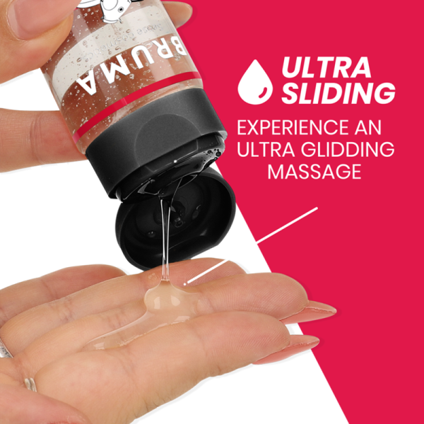 ÓLEO DE MASSAGEM BRUMA EFEITO CALOR (MORANGO) | 100 ML