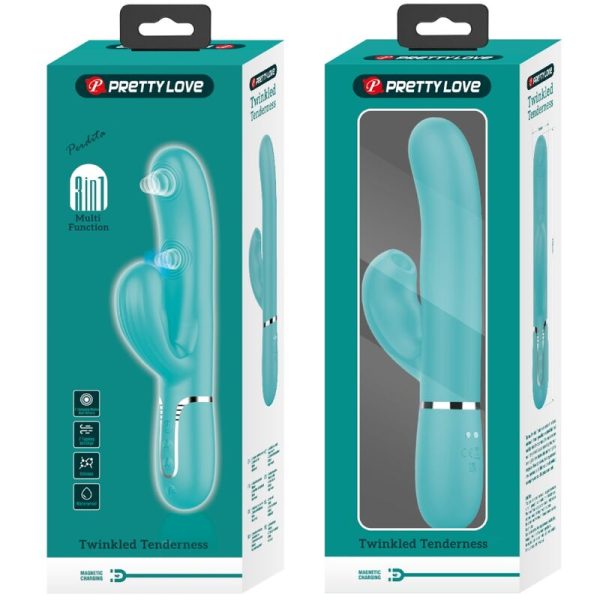 VIBRADOR PERLITA 3 EM 1 (VERDE) 10 VIBRADOR PERLITA 3 EM 1 (VERDE)