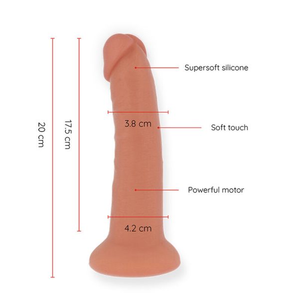 DILDO VIBRATÓRIO BOGOTÁ (MÉDIO) | 20 CM / 4,2 CM
