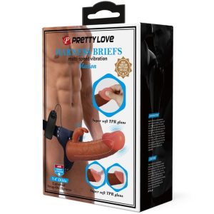 STRAP-ON UNIVERSAL COM DILDO MARION (PELE ESCURA) | 19 CM - Image 9