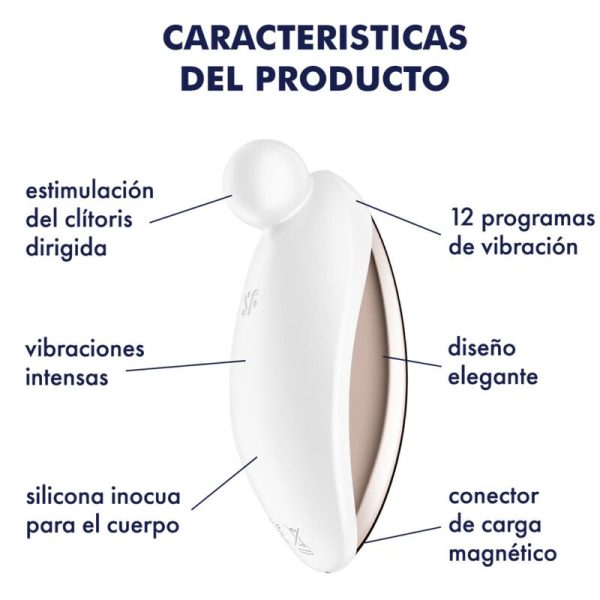 ESTIMULADOR SATISFYER SPOT ON 2 (BRANCO)