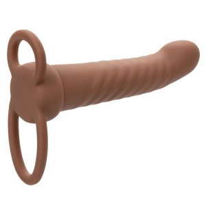 VIBRADOR PARA PENETRAÇÃO DUPLA MAXX TEXTURIZADO (PELE ESCURA) - Image 3