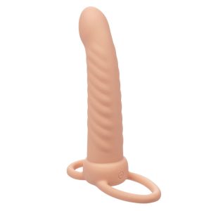 VIBRADOR PARA PENETRAÇÃO DUPLA MAXX TEXTURIZADO (PELE CLARA) - Image 4