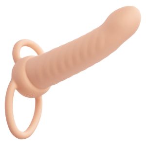 VIBRADOR PARA PENETRAÇÃO DUPLA MAXX TEXTURIZADO (PELE CLARA) - Image 2