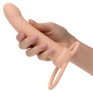 VIBRADOR PARA PENETRAÇÃO DUPLA MAXX TEXTURIZADO (PELE CLARA) - Image 7